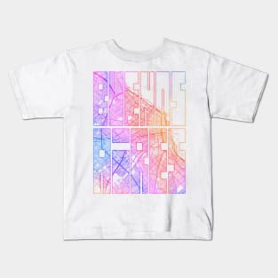 Buenos Aires, Argentina City Map Typography - Colorful Kids T-Shirt